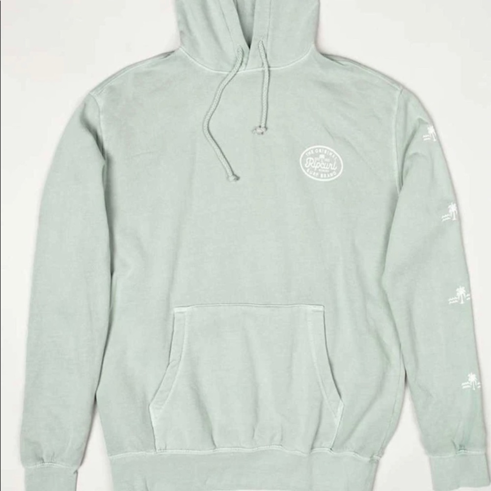 RIP CURL ORIGINAL MENS GREEN HOODIE SZ:S/XL